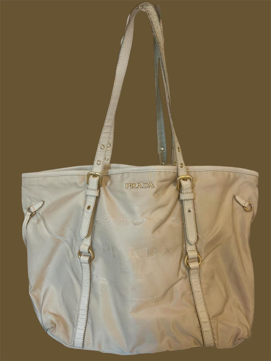 Prada Tote Bag – Y2K Vintage | Beige